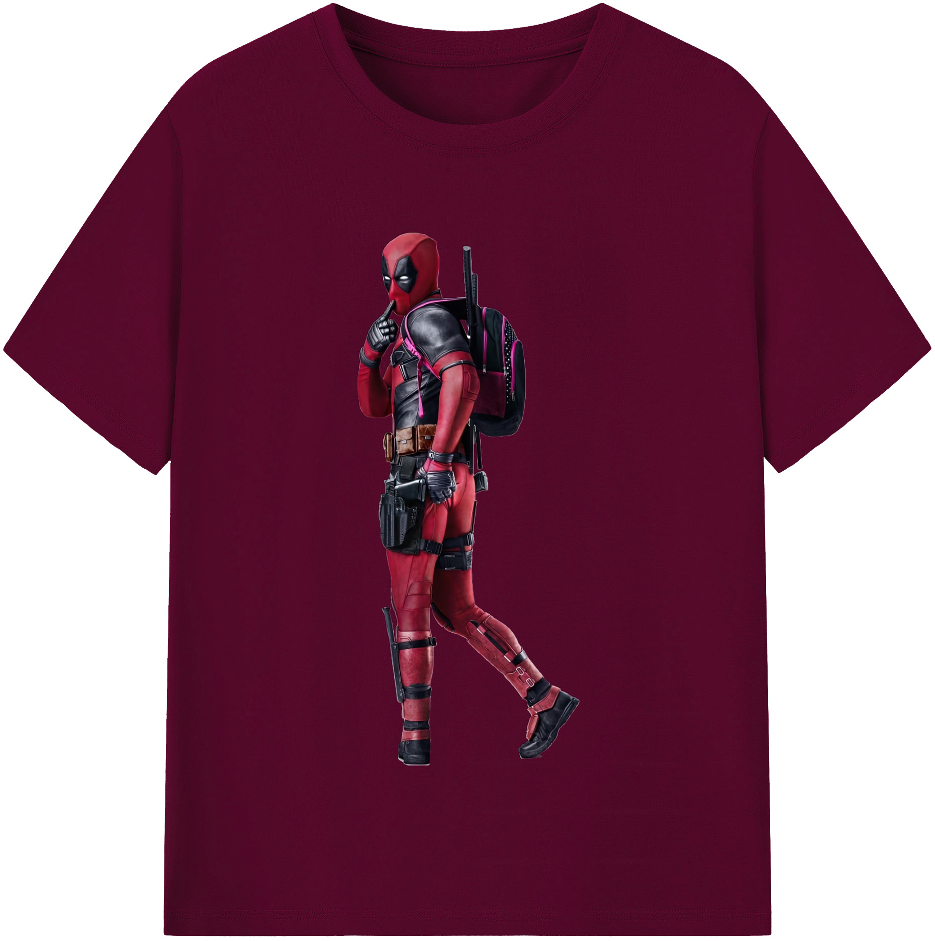 （画像用） Deadpool デッドプール レディースカジュアルプリントTシャツ（綿100％）